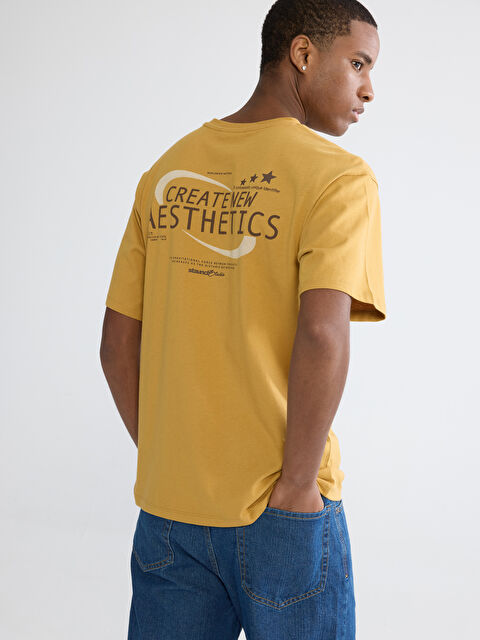 XSIDE Bisiklet Yaka Baskılı Erkek Tişört - S65325Z8-GWH