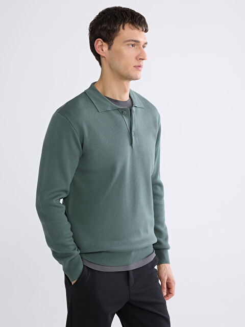 LCW Vision Polo Yaka Erkek Triko Kazak - S65376Z8-1Q5