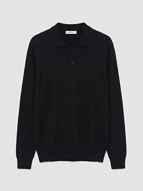 LCW Vision Polo Yaka Erkek Triko Kazak - S65376Z8-RFH