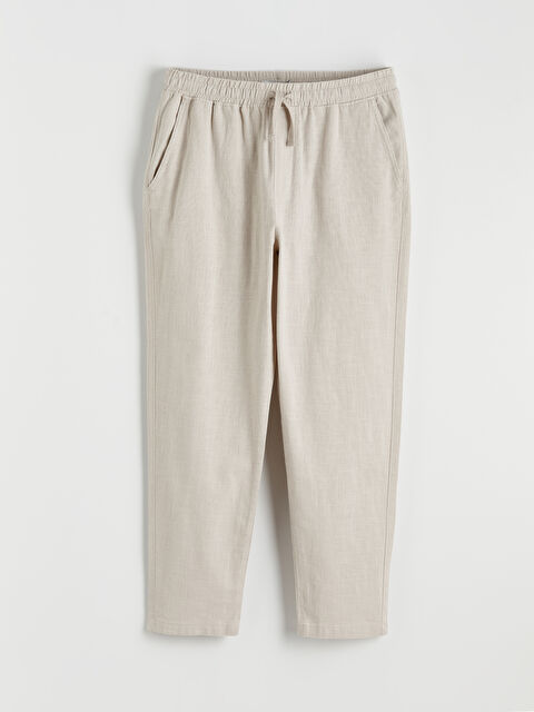 XSIDE Rahat Kalıp Keten Görünümlü Erkek Pantolon - S65398Z8-G6E