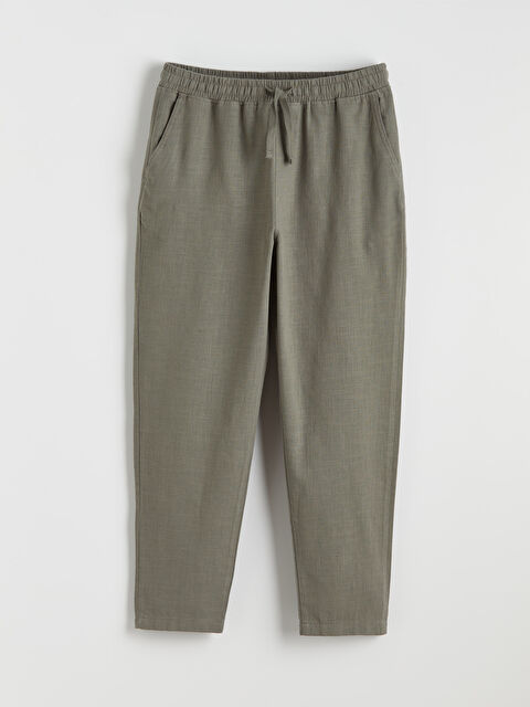 XSIDE Rahat Kalıp Keten Görünümlü Erkek Pantolon - S65398Z8-YAG