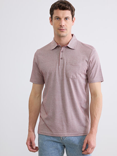 LCWAIKIKI Classic Polo Yaka Kısa Kollu Cepli Erkek Tişört - S65420Z8-MJA