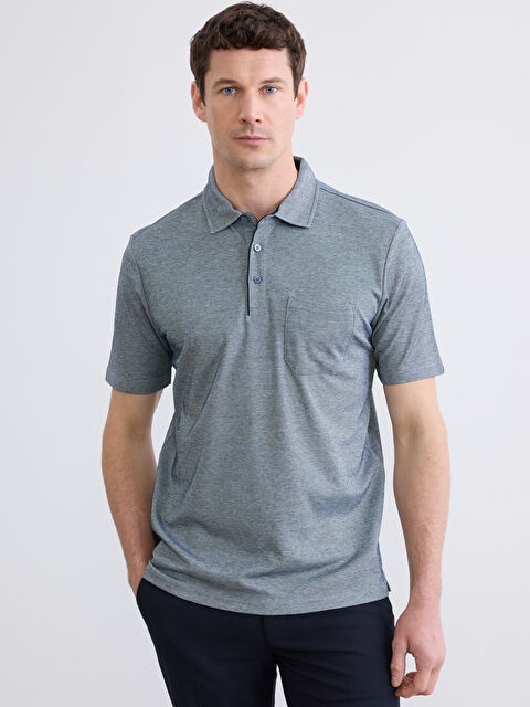 LCWAIKIKI Classic Polo Yaka Standart Fit Erkek Tişört - S65420Z8-MLR