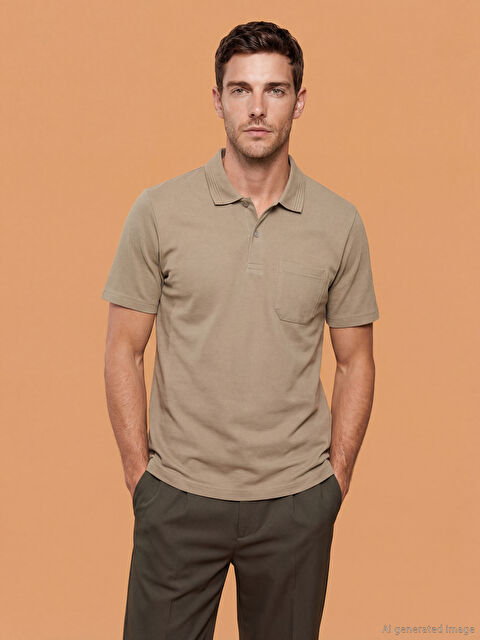 LCWAIKIKI Classic Polo Yaka Pike Erkek Tişört - S65422Z8-1AD