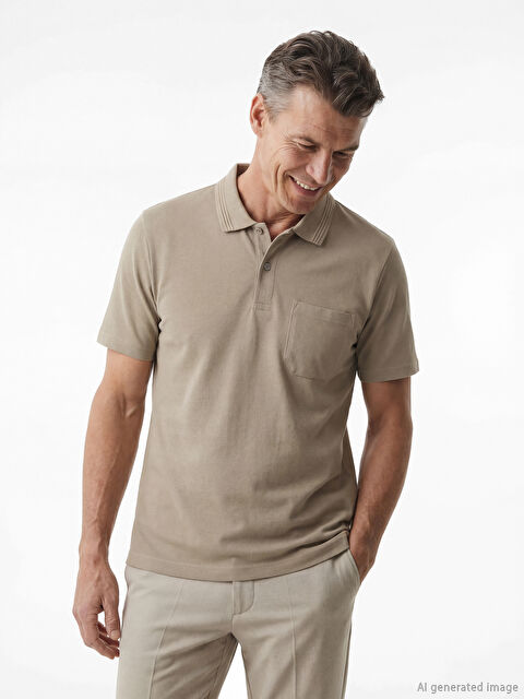 LCWAIKIKI Classic Polo Yaka Pike Erkek Tişört - S65422Z8-1AD