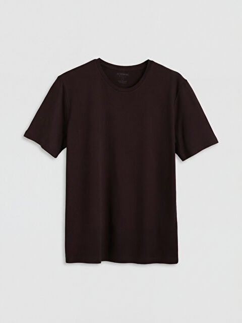 LCWAIKIKI Classic Bisiklet Yaka Erkek Soft Touch Tişört - S65423Z8-2BV