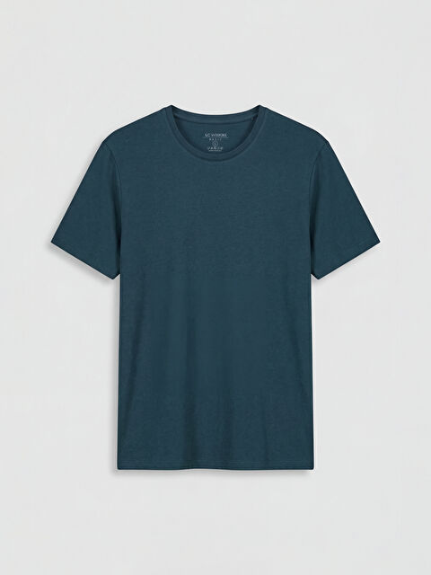 LCWAIKIKI Classic Bisiklet Yaka Erkek Soft Touch Tişört - S65423Z8-QT0