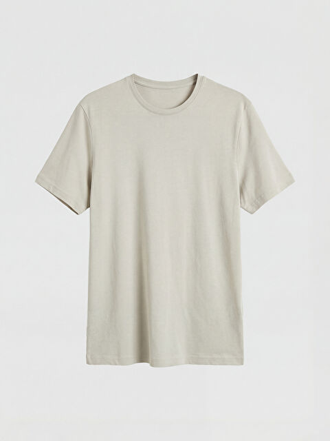 LCWAIKIKI Classic Bisiklet Yaka Erkek Tişört - S65423Z8-ZM2