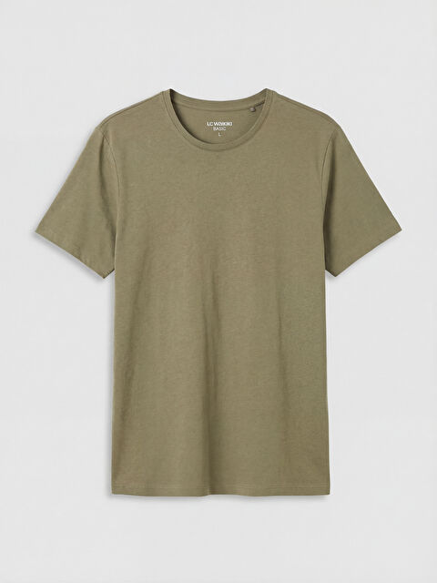 LCWAIKIKI Classic Bisiklet Yaka Erkek Soft Touch Tişört - S65423Z8-ZU8