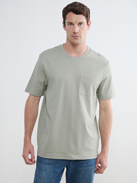 LCWAIKIKI Classic Bisiklet Yaka Erkek Tişört - S65424Z8-ZPE