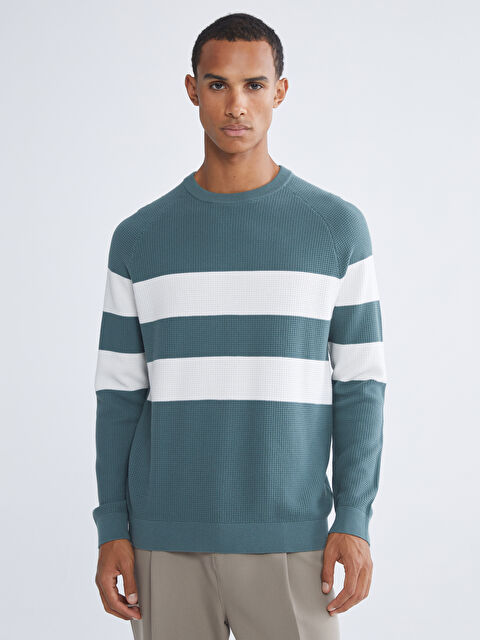 LCW Vision მამაკაცები მწვანე სვიტერი - S65426Z8-H7V