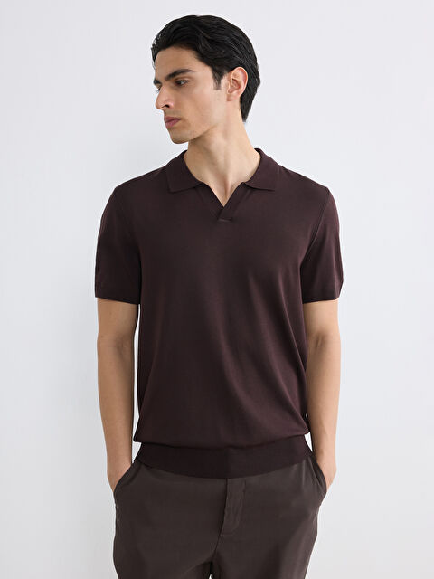 LCW Vision Polo Yaka Kısa Kollu Erkek Triko Kazak - S65445Z8-JR3