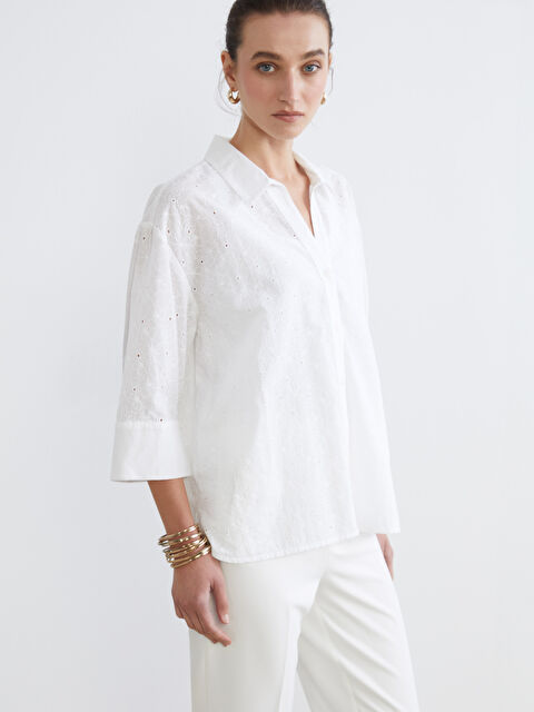 LCW Comfort Вишита жіноча сорочка - S65471Z8-Q6K