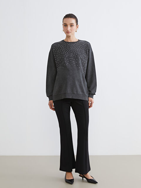 LCWAIKIKI Maternity Belly Panel Flared Leg Maternity Trousers - S65477Z8-CVL