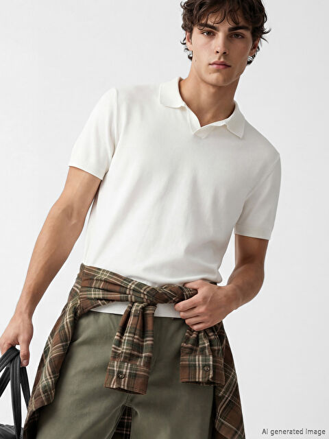 XSIDE Polo Yaka Erkek Triko Kazak - S65482Z8-EEW