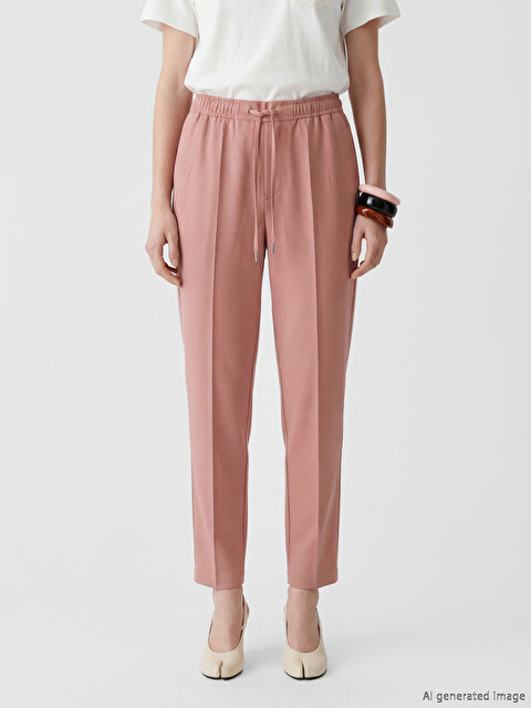 LCW Comfort Elastic Waist Carrot Fit Women's Trousers - S65484Z8