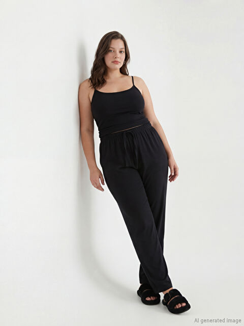 LCW DREAM Серпімді белдік әйелдерге арналған пижама шалбарлары - S65521Z8-CVL