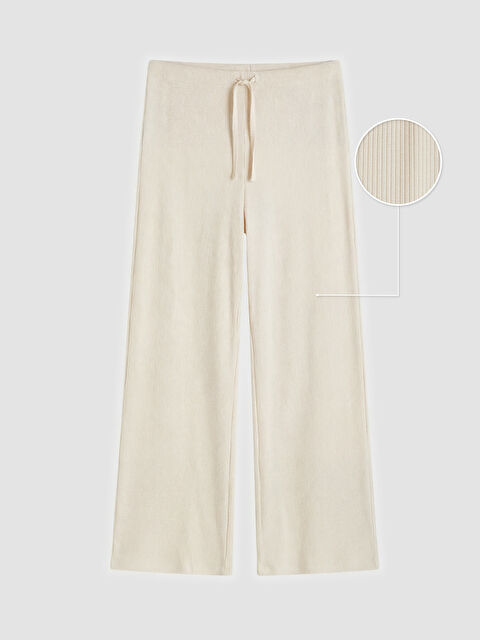 LCW DREAM Beli Lastikli Fitilli Kadın Pijama Altı