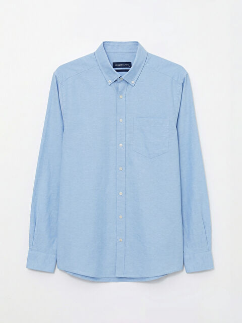 SOUTHBLUE Regular Fit Düğmeli Yaka Uzun Kollu Erkek Gömlek - S65586Z8-P2V