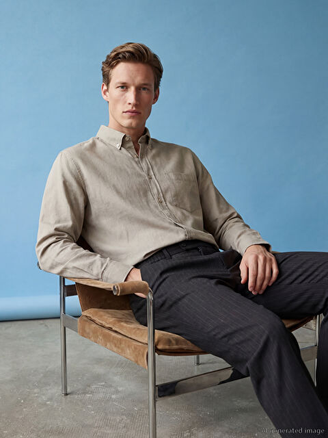 SOUTHBLUE Regular Fit Oxford Erkek Gömlek - S65586Z8-CV5