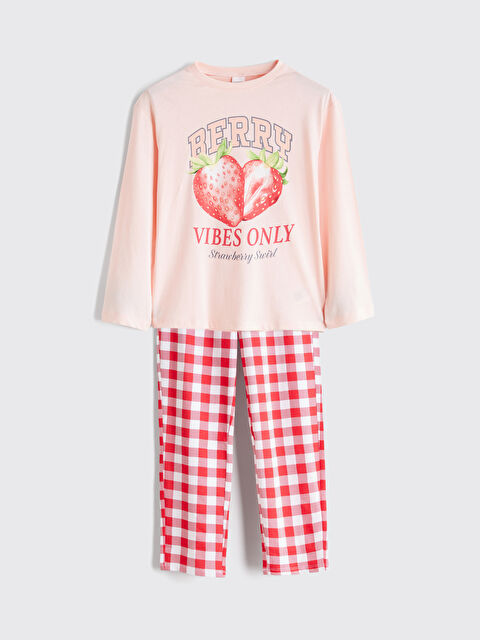 LCW Kids ROZE Pidžama komplet Devojka - S65594Z4-FWH