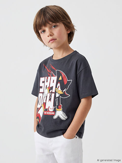 LCW Kids Sonic Baskılı Erkek Çocuk Tişört