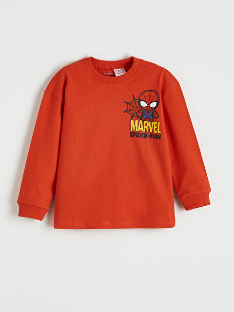 LCW Kids Spider-Man Baskılı Erkek Çocuk Tişört - S65629Z1-HBH