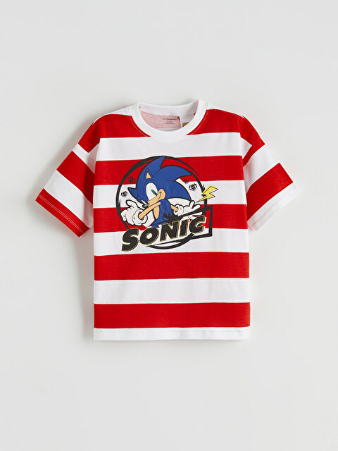 LCW Kids Sonic Baskılı Erkek Çocuk Tişört