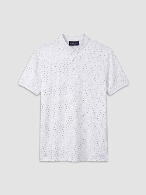 LCWAIKIKI Classic Hakim Yaka Desenli Pike Erkek Tişört