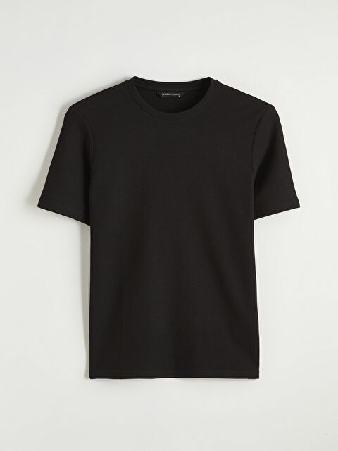 LCWAIKIKI Classic Bisiklet Yaka Erkek Tişört - S65672Z8-CVL