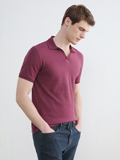 LCWAIKIKI Classic Polo Yaka Strüktürlü Erkek Tişört	 - S65685Z8-MJA