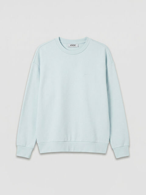 XSIDE Bisiklet Yaka Baskılı Erkek Kalın Sweatshirt - S65695Z8-1E7