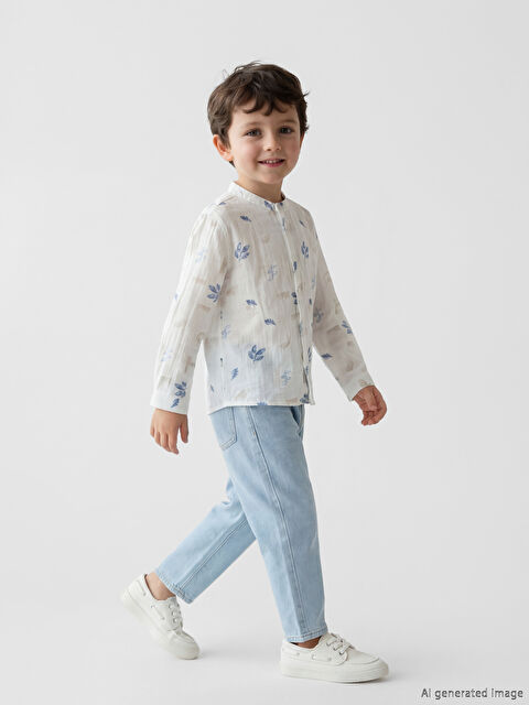 LCW Kids Hakim Yaka Uzun Kollu Erkek Çocuk Gömlek