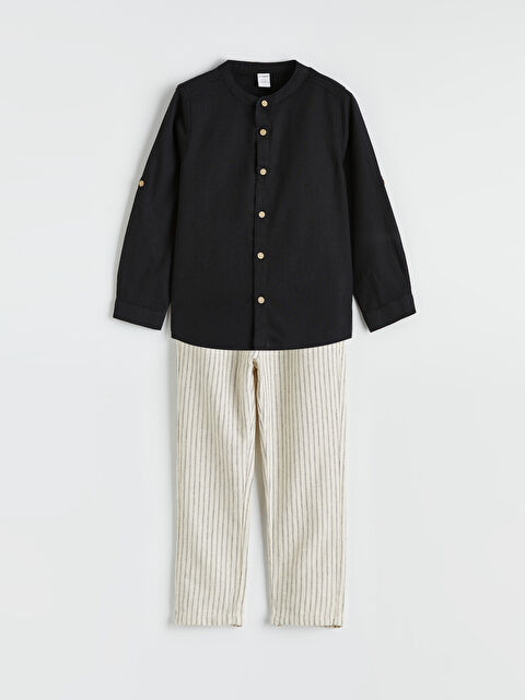 LCW Kids Erkek Çocuk Gömlek ve Pantolon - S65736Z1-R4W