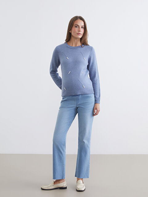 LCW Comfort جینزی دووگیانی ڕاست بە پانێلی شکم - S65767Z8-H45