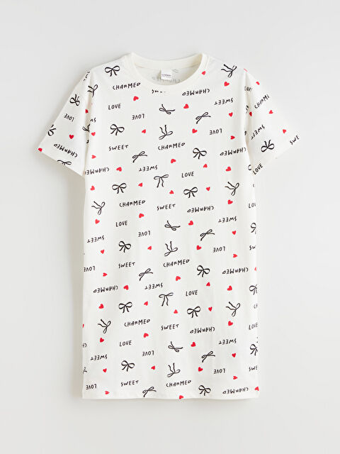 LCW Kids Desenli Kız Çocuk Gecelik - S65794Z4-LRA