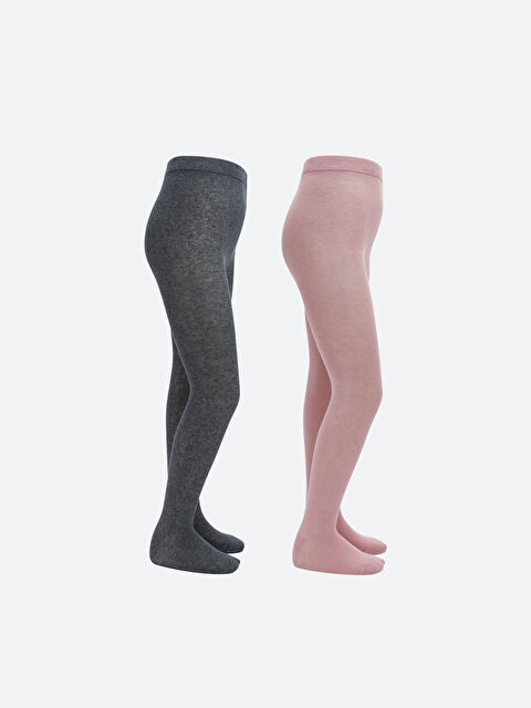 LCW Kids Basic Kız Çocuk Külotlu Çorap 2'li - S65809Z4-G0U