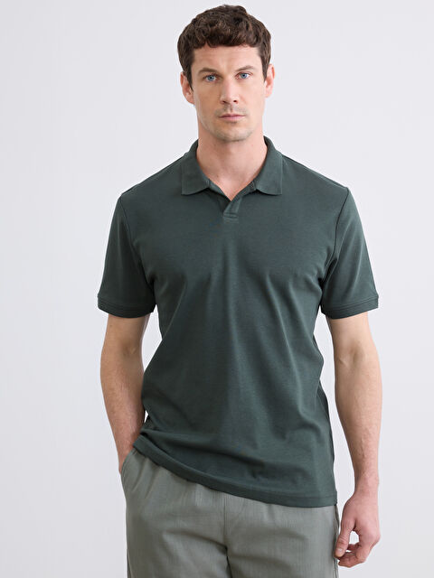 LCWAIKIKI Classic Muškarac ZELENA Majica kratkih rukava - S65855Z8-ZQZ