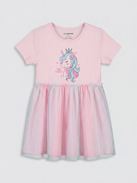 LCW Kids Crew Neck Girls' Princess Dress