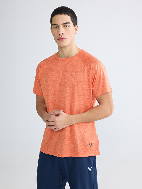 XSIDE ACTIVE Bisiklet Yaka Erkek Spor Tişört - S65908Z8-DW3