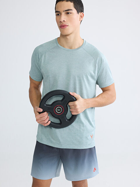 XSIDE ACTIVE Bisiklet Yaka Erkek Spor Tişört - S65908Z8-LAE