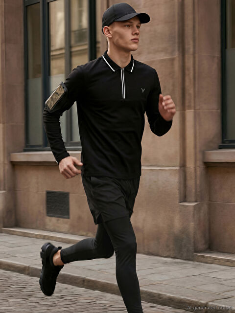 XSIDE ACTIVE Standart Kalıp Erkek Taytlı Şort - S65921Z8-CVL