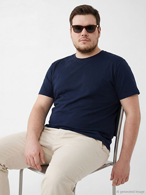 LC WAIKIKI Bisiklet Yaka Erkek Pijama Üst