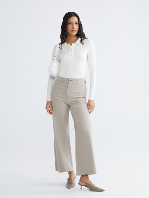 LCW Modest Women's Wide Leg Jeans - S65929Z8-D1N