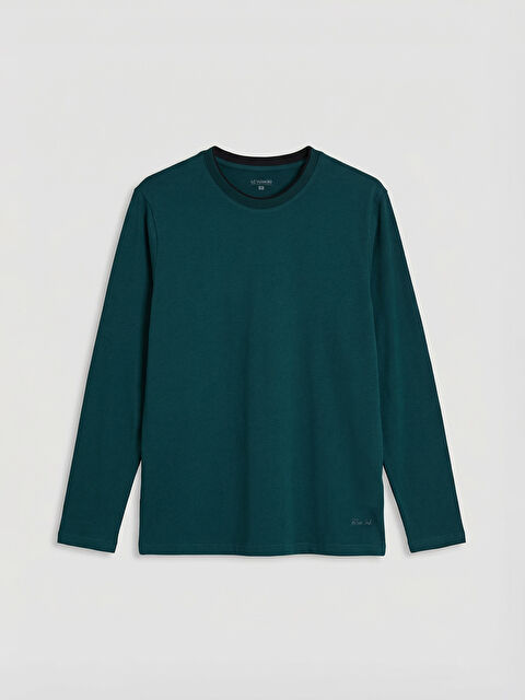 LC WAIKIKI Bisiklet Yaka Erkek Pijama Üst - S65932Z8-HKE