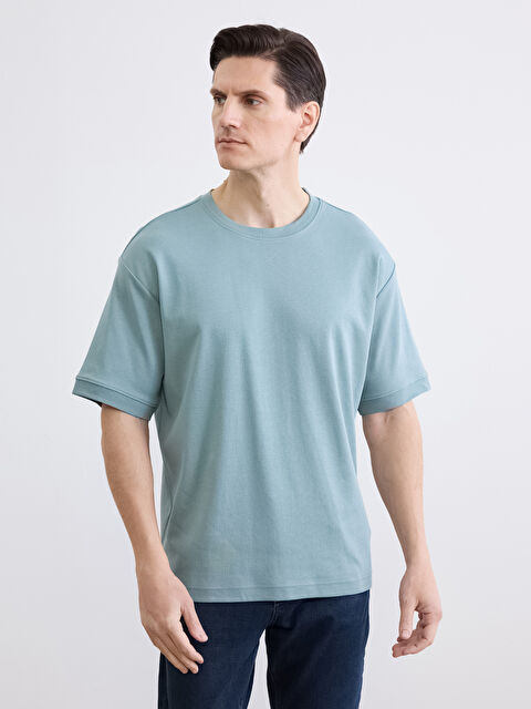 LC WAIKIKI Bisiklet Yaka Kısa Kollu Erkek Pijama Üst - S65933Z8-H9H