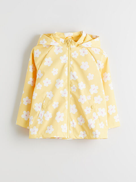 LCW Kids Çiçekli Kız Çocuk Mont - S65949Z1-LUA