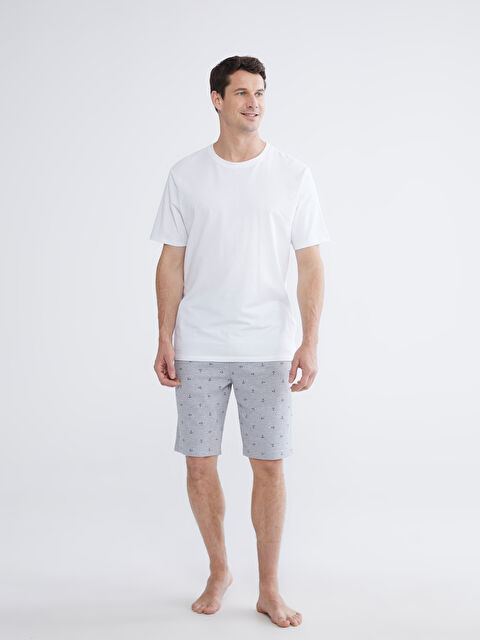 LC WAIKIKI Standart Kalıp Desenli Pijama Alt Şort - S65964Z8-LRV