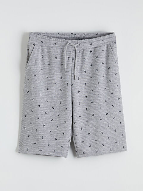 LC WAIKIKI Standart Kalıp Desenli Pijama Alt Şort - S65964Z8-LRV