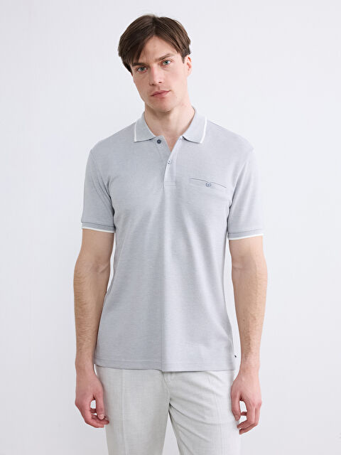 LCWAIKIKI Classic Polo Yaka Desenli Erkek Tişört - S65971Z8-YRY